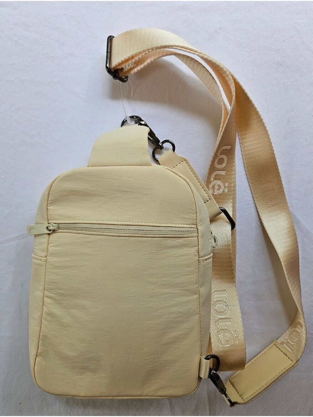 Lole Cream Crossbody Unisex Sling Bag NWOT